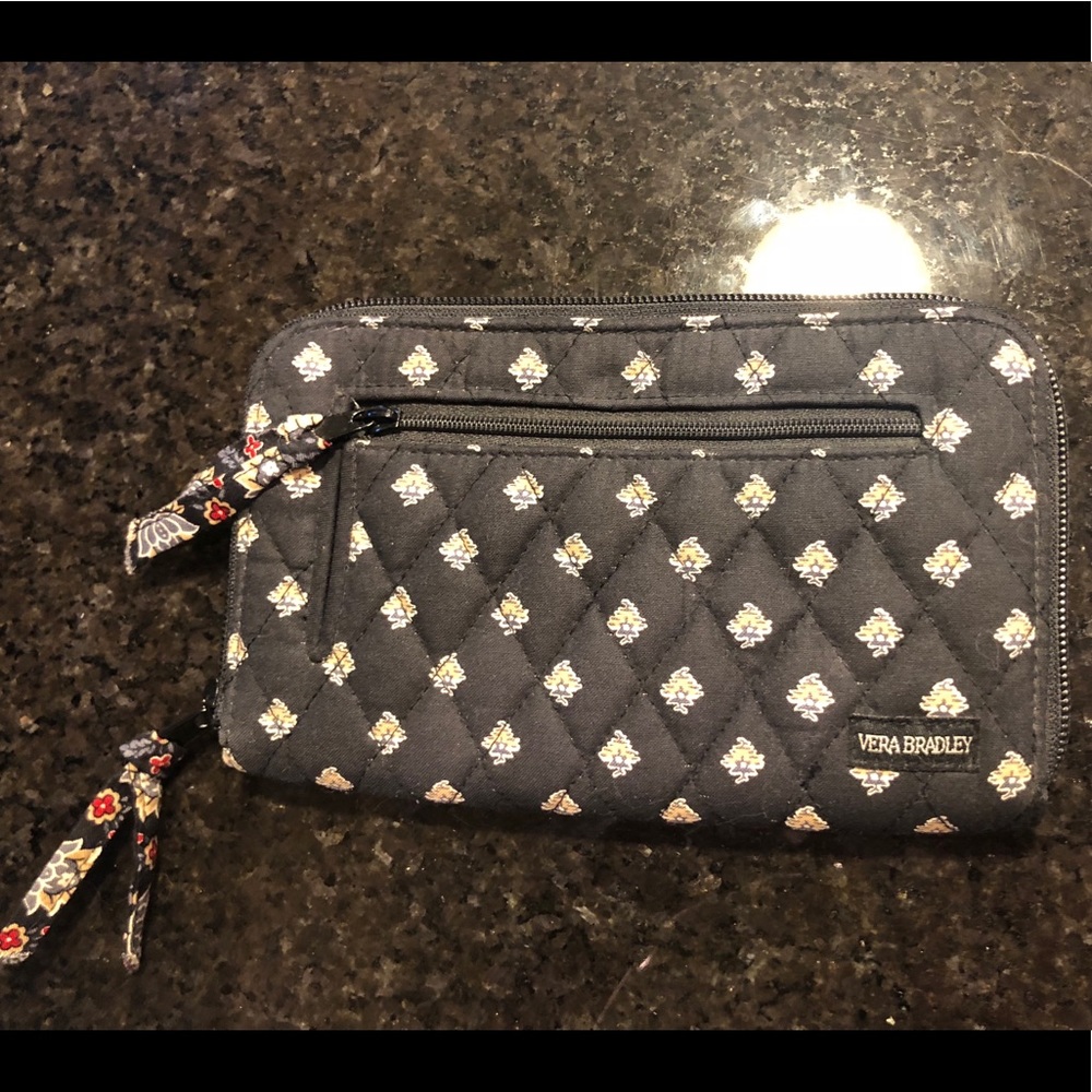 Vera Bradley wallet with matching check holder